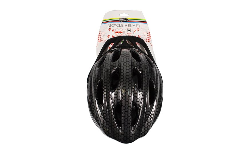 Шлем велосипедный "GOOD BIKE" M 56-58 см черный 88854/3-IS фото