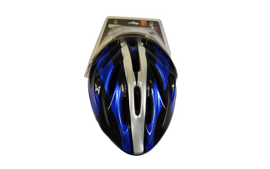 Шлем велосипедный "GOOD BIKE" M 56-58 см черно/синий 88854/8-IS фото