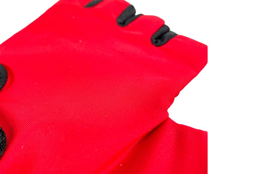 Велоперчатки детские 8-10 лет размер L красные "FUNNY" 90945R-IS фото
