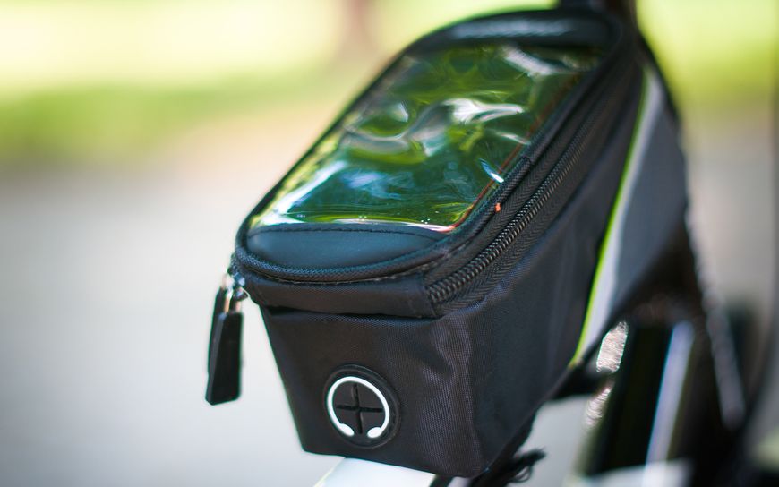 Велосипедна сумка на раму під смартфон 4,8” чорно-синя IN TOUCH 94882-IS 94882-IS фото