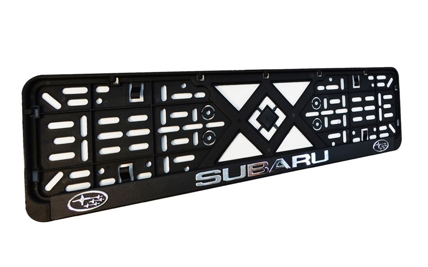 Рамка номерного знака с объемными буквами Subaru 52х13,5х2 см (2шт) 24-016 фото