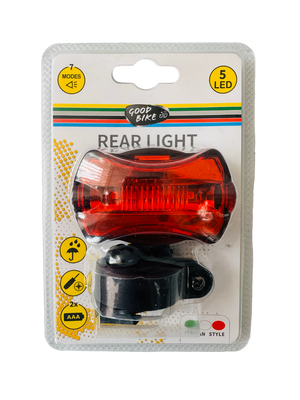 Ліхтарик блимавка червоне світло світлодіодний 5 LED "HERO" 7 режимів 94316-IS фото