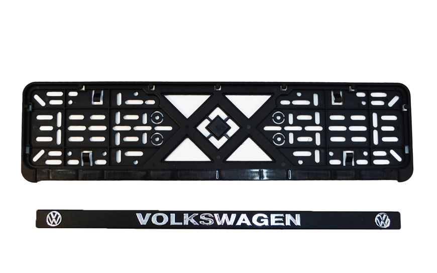Рамка номерного знака с объемными буквами Volkswagen 52х13,5х2 см (2шт) 24-018 фото
