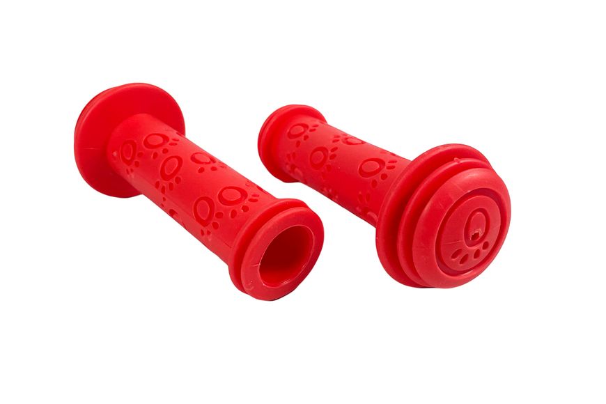 Грипсы руля резиновые 110 мм красные "PUPPY" 2 шт. 90053R-IS фото