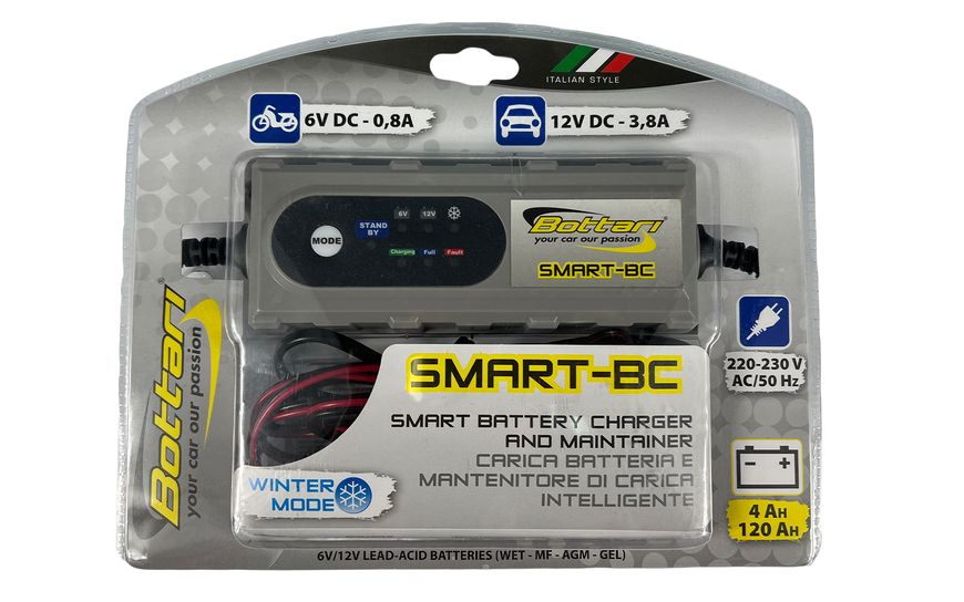 Зарядное устройство для автомобильного аккумулятора 0,8/4,2a 6v/12v "SMART BC" 28109-IS фото
