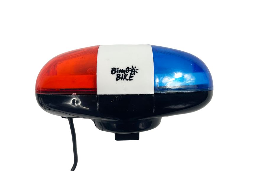 Звонок – фонарь велосипедный "POLICE" 90716-IS фото