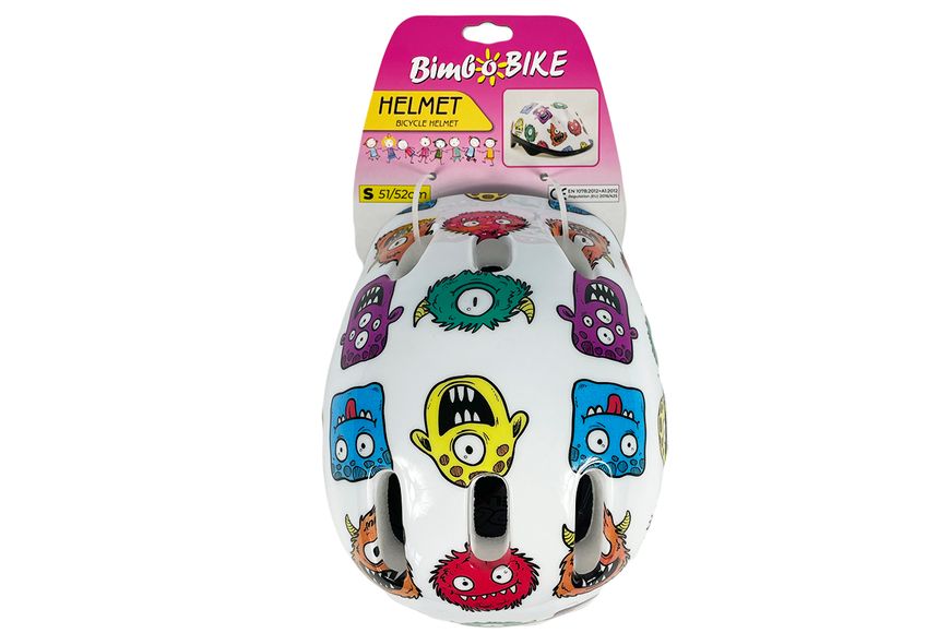 Шлем детский велосипедный S монстры "BIMBO BIKE" 90854/4-IS фото