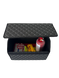Автомобильный органайзер L из экокожи в багажник 50х32х32 см черный с серой прошивкой (03-140-1Д) 03-140-1Д фото 6