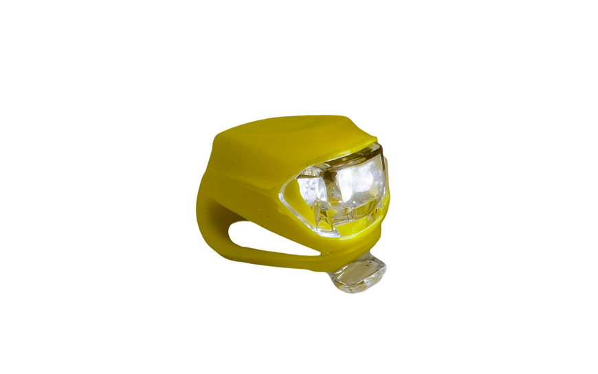 Фонарь мигающий комплект "SILICON LED" в силиконовом корпусе 2шт желтый 92325Yellow-IS фото