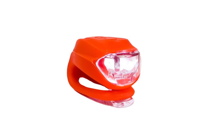 Фонарь мигающая комплект "SILICON LED" в силиконовом корпусе 2шт красные 92325Red-IS фото