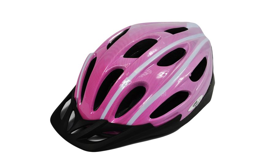 Шлем велосипедный "GOOD BIKE" L 58-60 см розово/белый 88855/1-IS фото