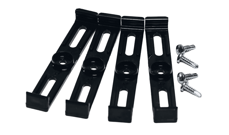 Атомобильные рамки-невидимки Poputchik 2 комплект на одно авто черные (24-051-IS) 24-051-IS фото