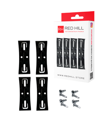 Атомобильные рамки-невидимки RedHill комплект на одно авто черные (24-053-IS) 24-053-IS фото