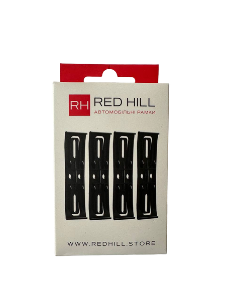 Атомобільні рамки-невидимки RedHill комплект на одне авто чорні (24-053-IS) 24-053-IS фото