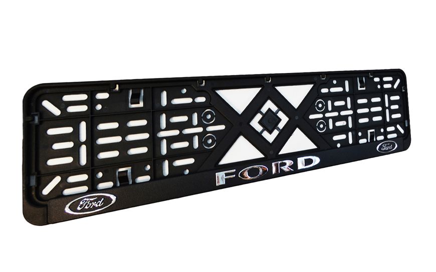 Рамка номерного знаку пластик з об'ємними літерами Ford 52х13,5х2 см (2шт) 24-004 фото
