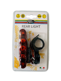Ліхтарик червоне світло водостійкий блимавка світлодіодний 5 LED "EMMING" 2 режима 88324-IS фото