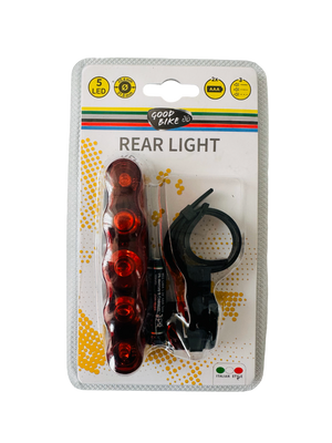 Фонарик красный свет водостойкий мигалка светодиодный 5 LED "EMMING" 2 режима 88324-IS фото