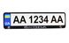 Рамка номерного знаку пластик з об'ємними літерами Škoda 52х13,5х2 см (2шт) 24-015 фото 2